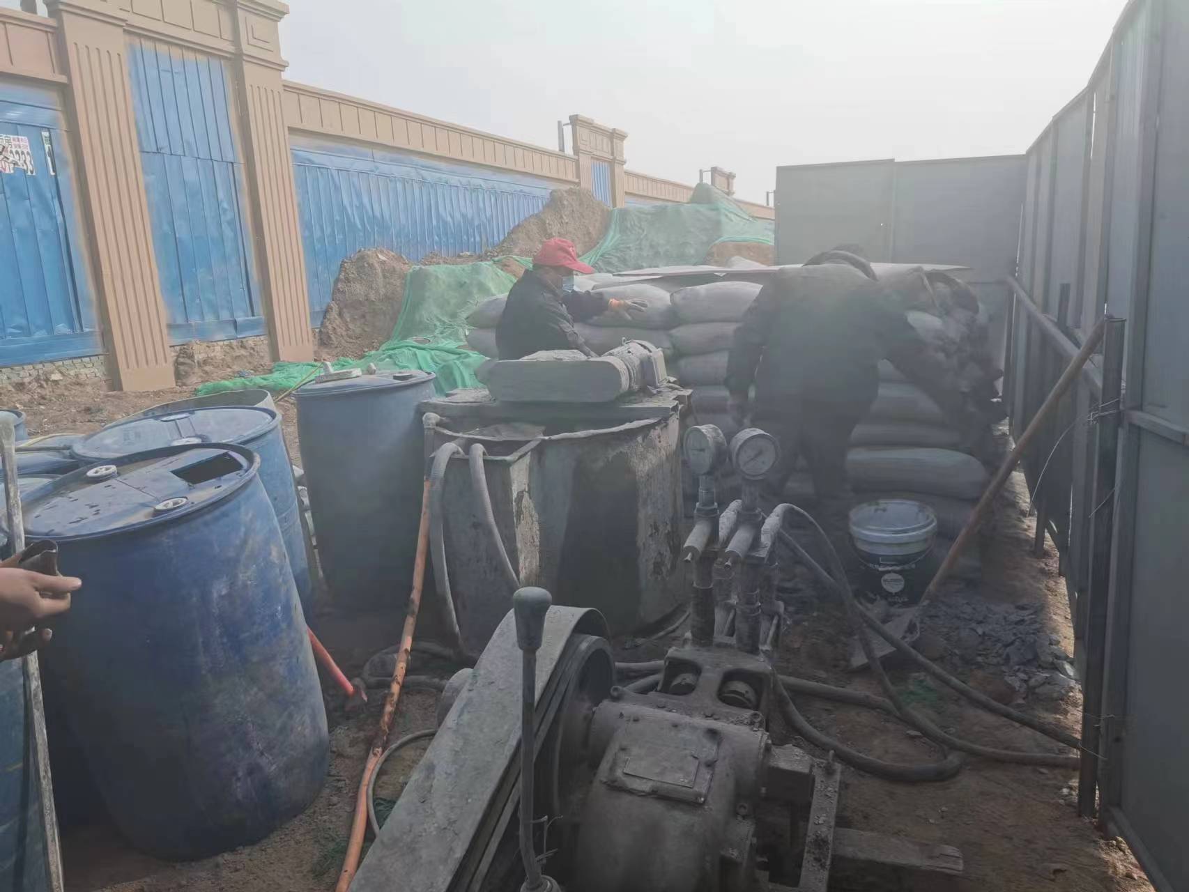 文儒镇地基沉降注浆加固